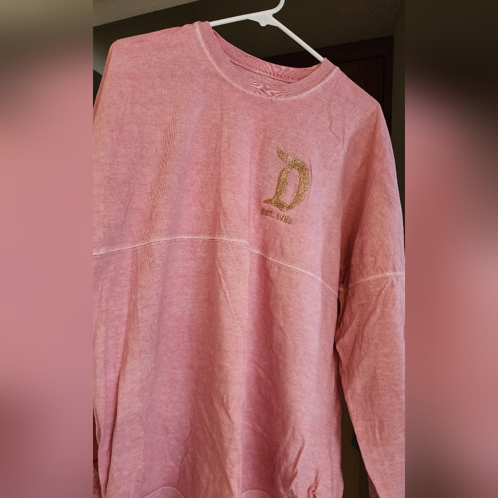 Pink Sweatshirt with Glitter Logo